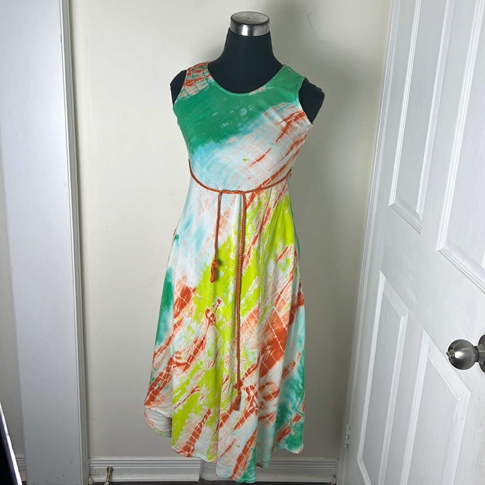 Max Tie-dye Slip Pockets Dress Size Small